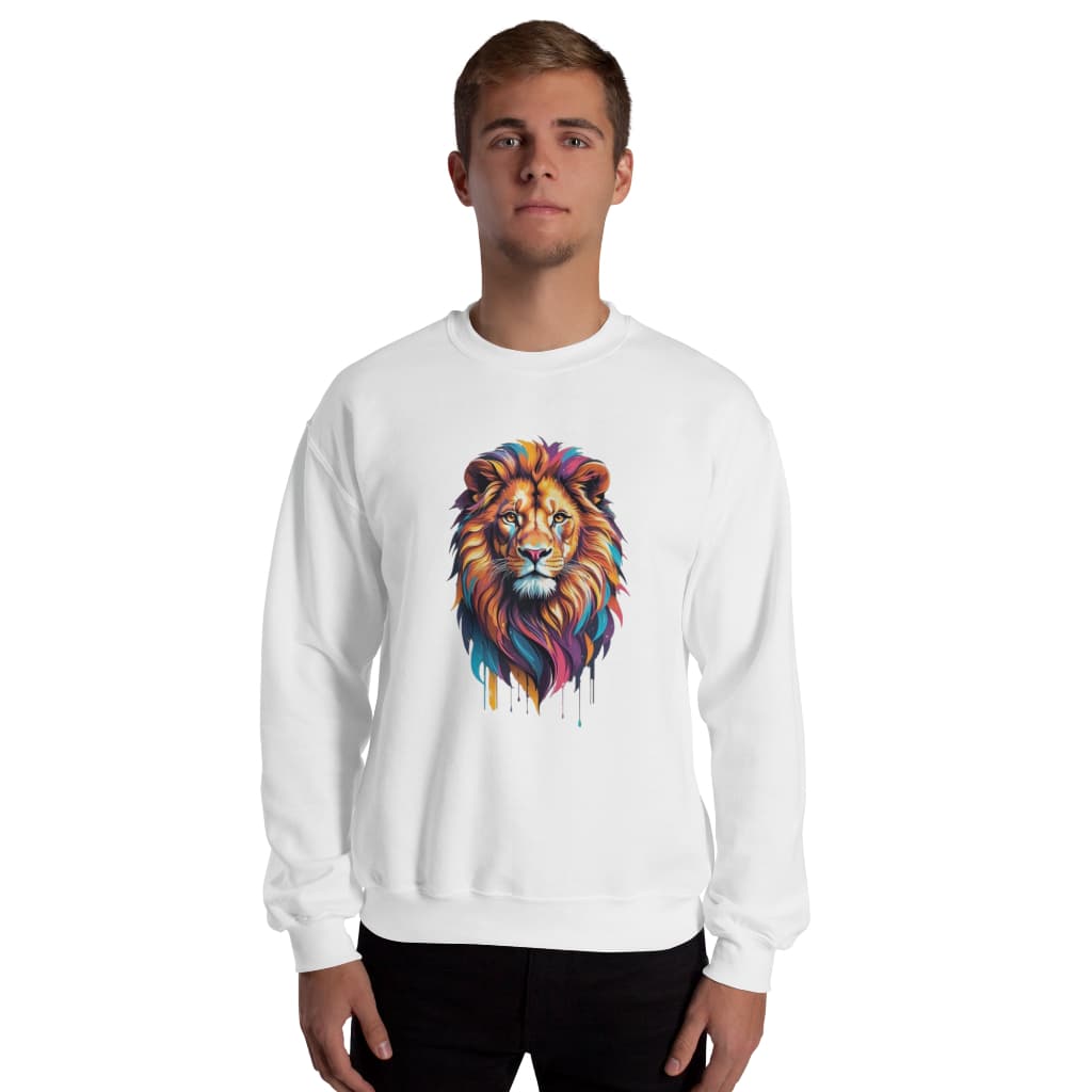 Suéter de Moletom Confortável Lançamento  The Lion Tecido de Alta Qualidade Flanelado