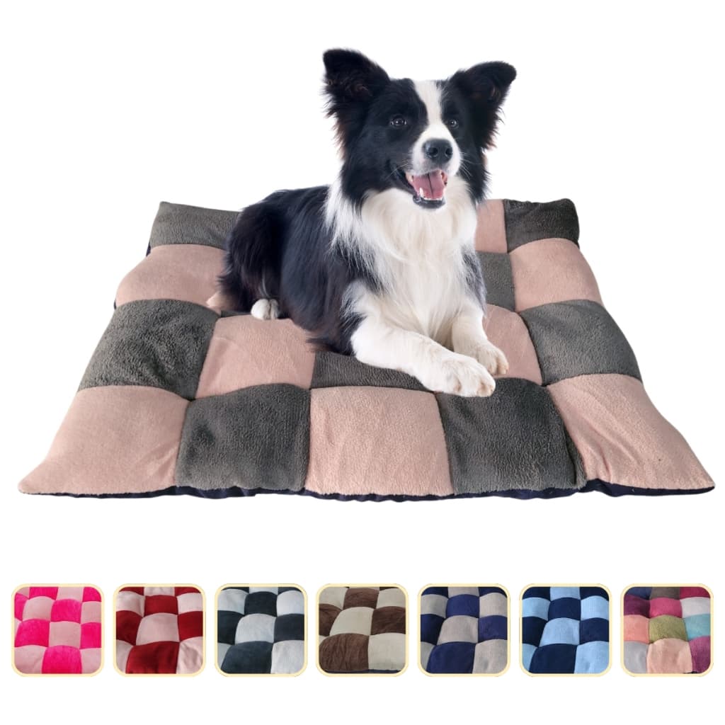 Almofada Pet 50x60 cachorro Gato Cama Conforto Colchonete Quadriculado