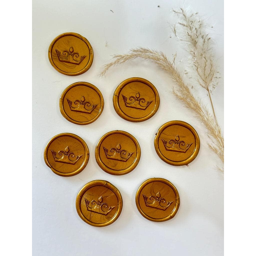 Lacres de cera Coroa convite de casamento - Envio Imediato