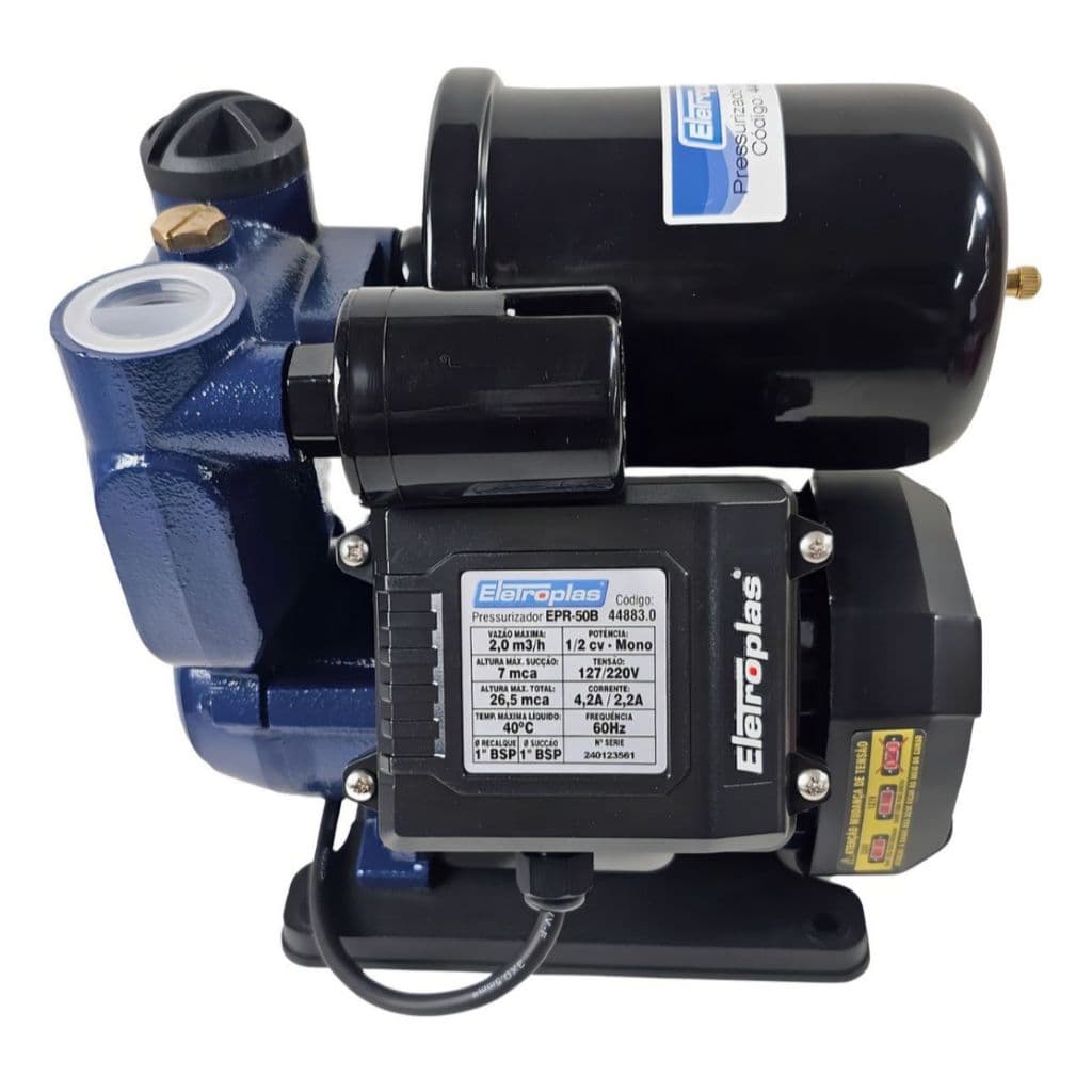 Pressurizador De Rede Água 1/2 Cv Eletroplas 110v/220v