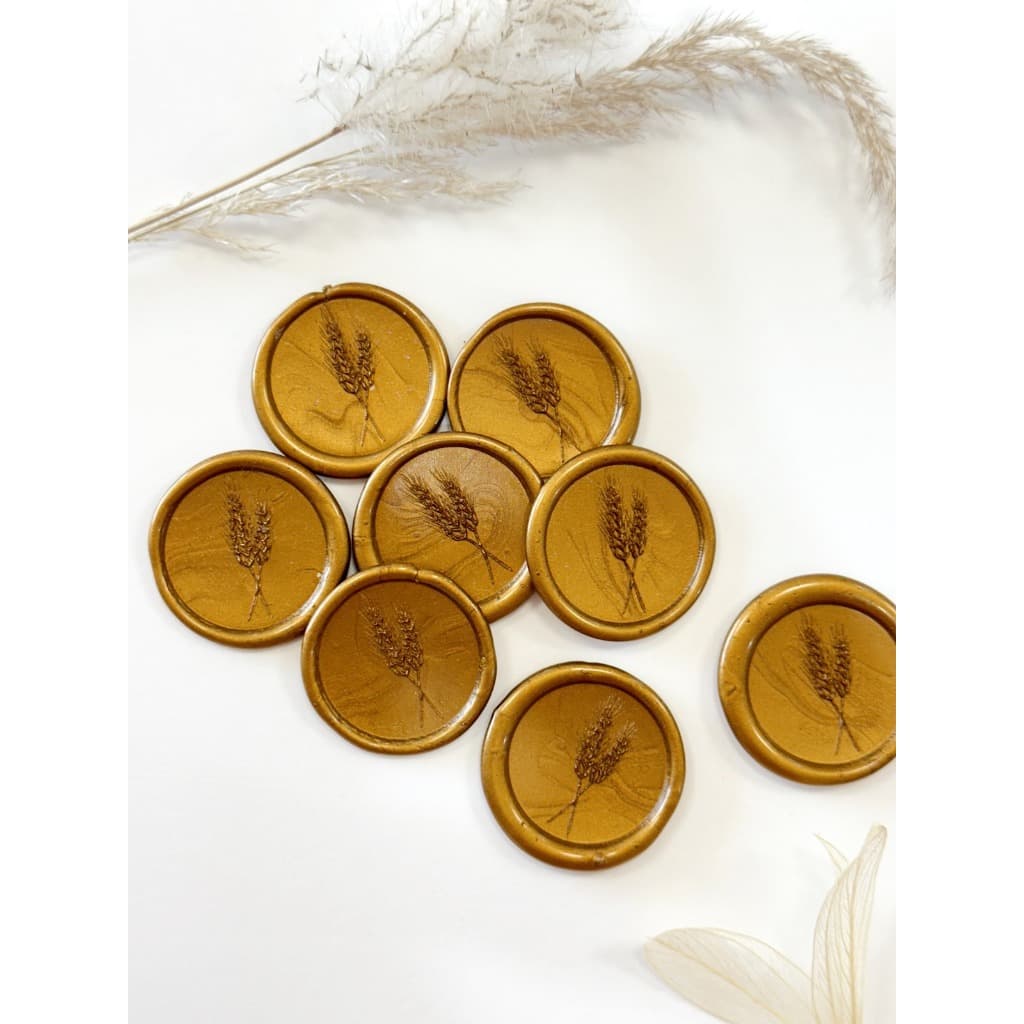 Lacres de cera trigo convite de casamento - Envio Imediato