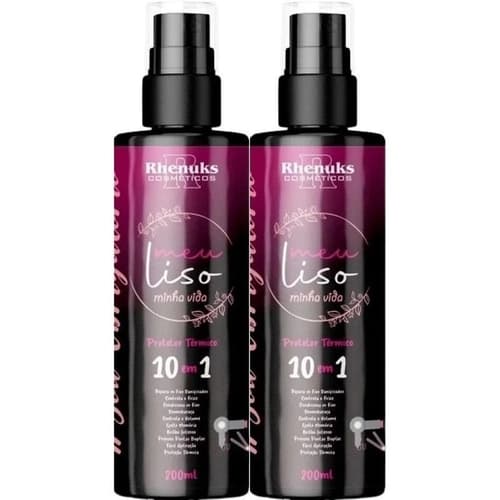 Kit 2 Spray Protetor Térmico 10 em 1 Capilar Meu Liso Minha Vida 200ml Rhenuks