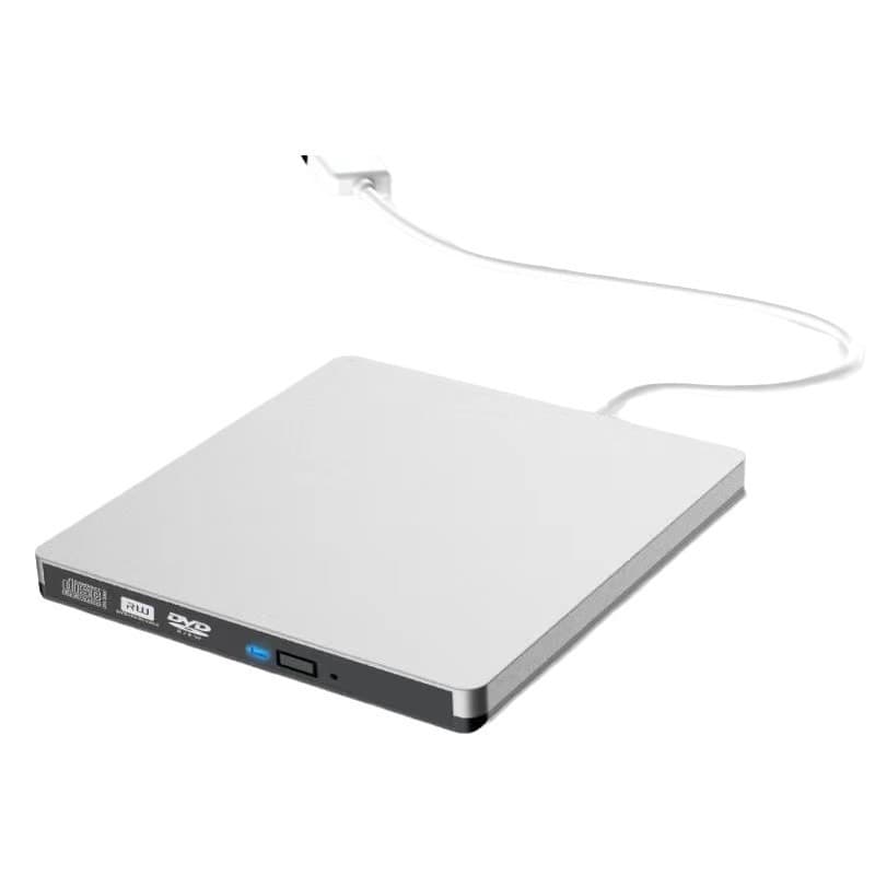 Gravador e Leitor de DVD Externo USB 3.0 Slim - Compatível com CD/DVD para Windows e MacBook | gravador dvd externo