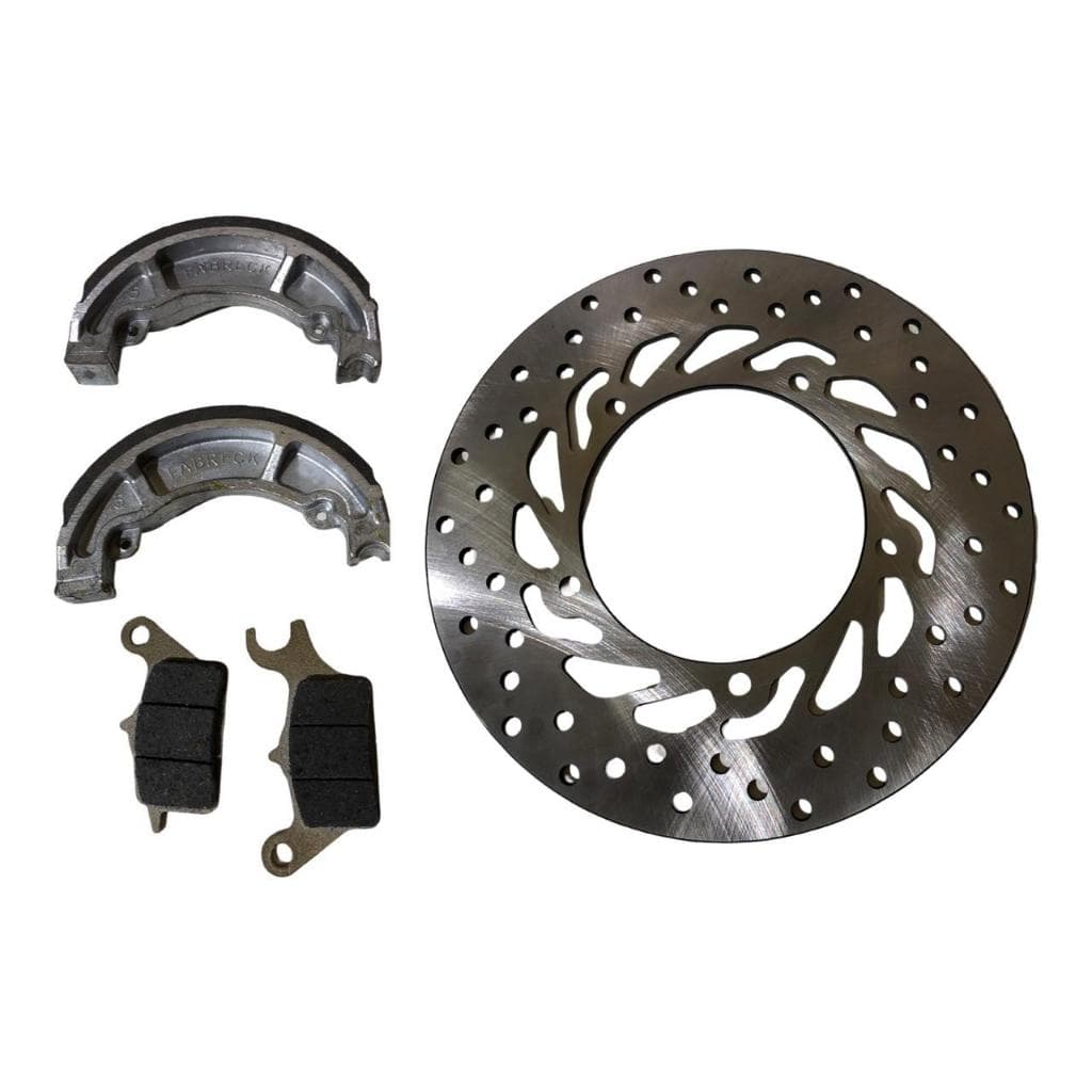 Disco Freio Biz 125 + Lona + Pastilha freio 2006 a 2017