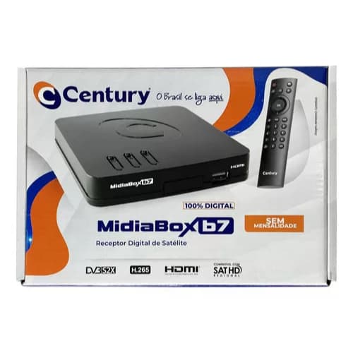 Receptor Midiabox B7 Century Midia Box B7 Hdtv Sat Regional