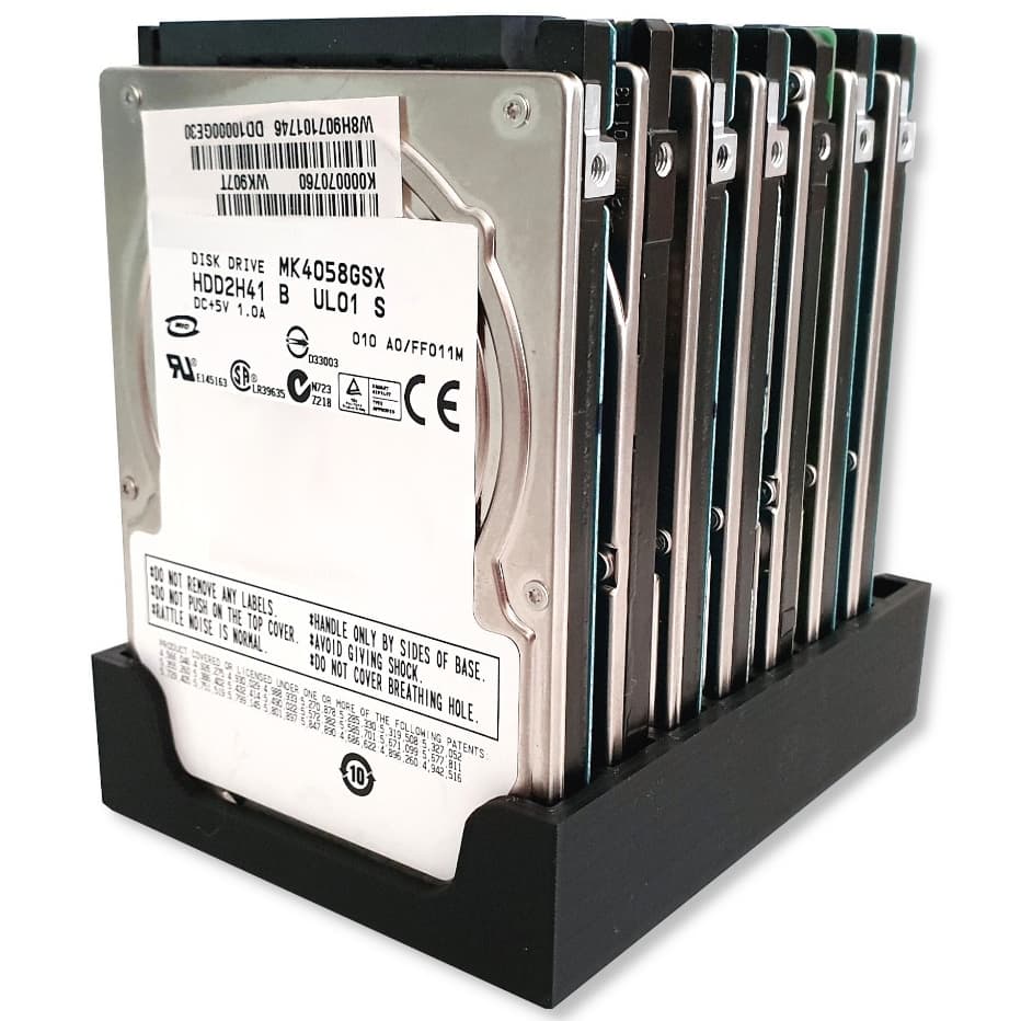 Rack Box Para Hdd Ssd 2,5" Polegadas Expositor de Armazenamento