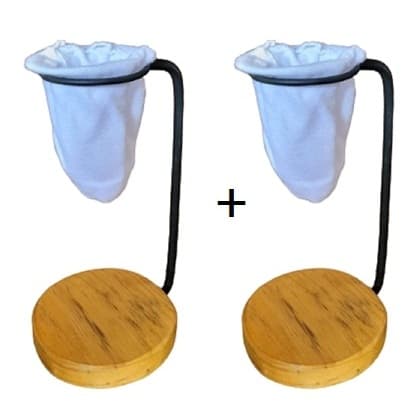 (2UN.) Mini coador de café + filtro (base redonda)