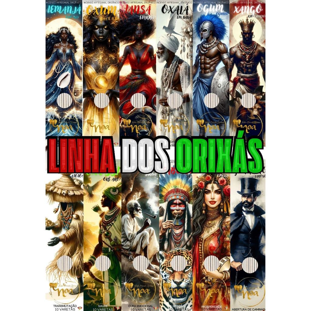 Incenso Noa Artesanal Organico Linha Orixas