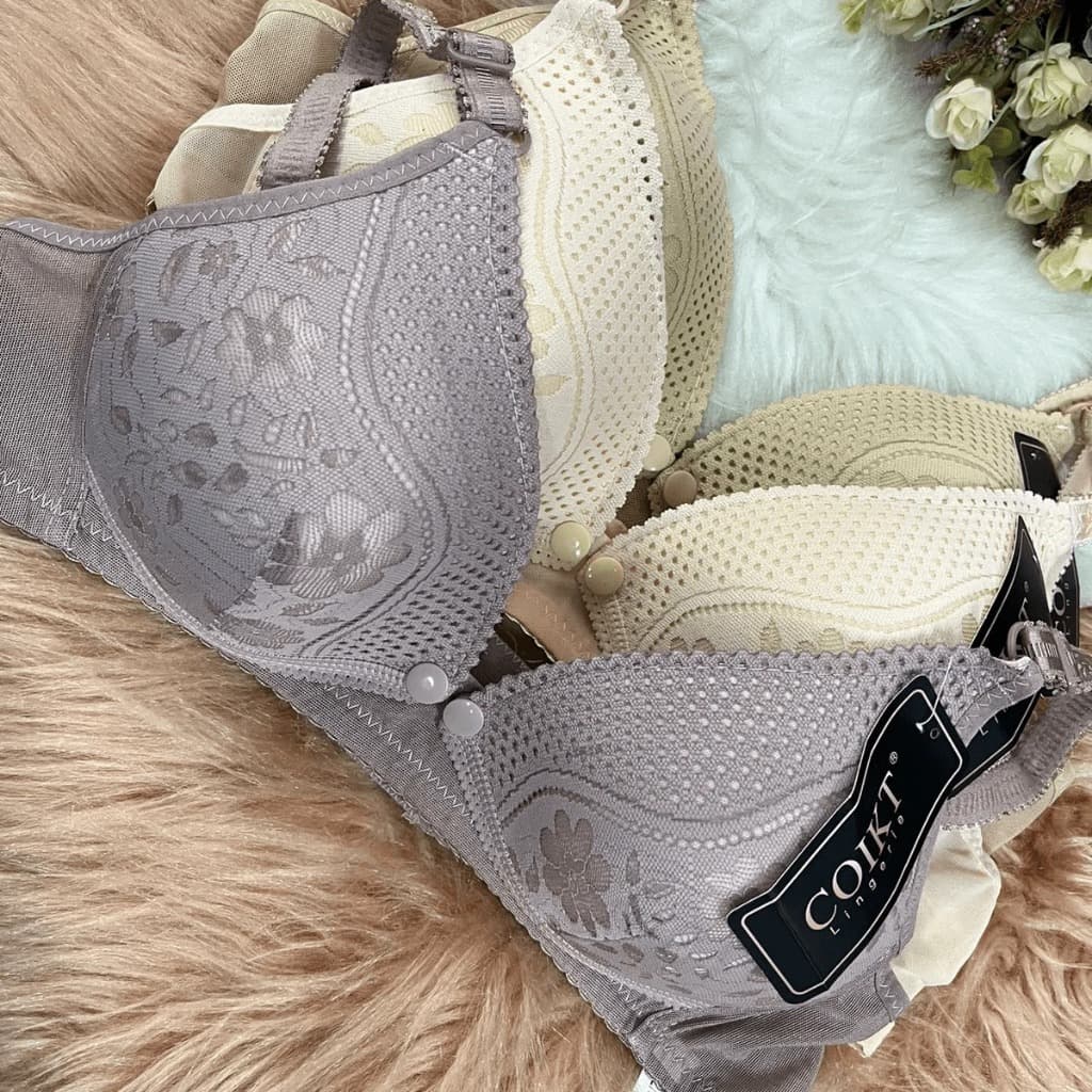 Sutiã Amamentação Com Abetura Bojo e detalhes a Renda