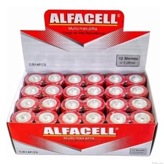 Pilha C Média Alfacell 1.5v -  C/R14P/2S
