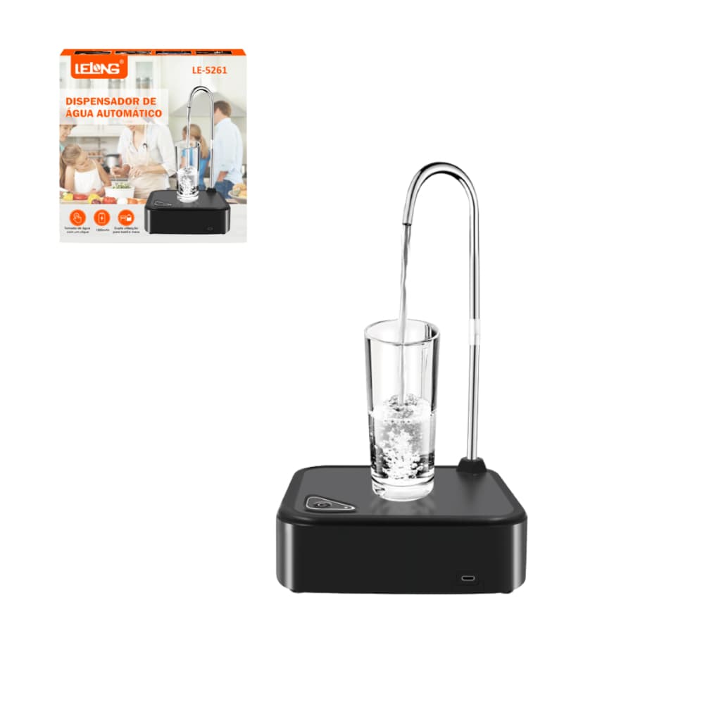 Bomba Dispensador De Água Elétrica Automática Para Galão Ou Uso Em Mesa Recarregável