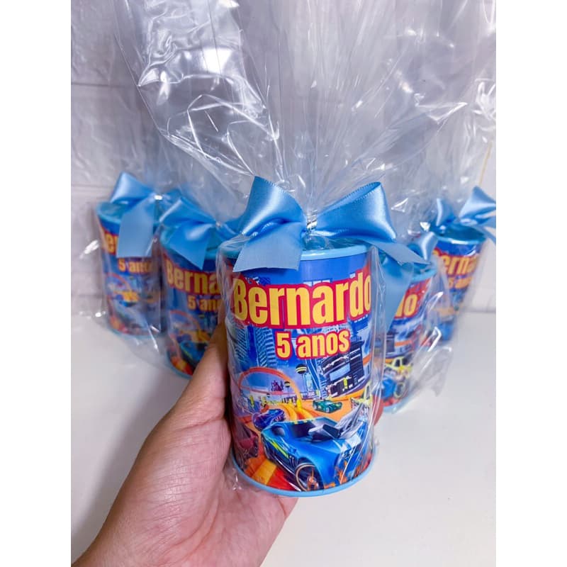 Cofrinhos Personalizados Tema Hot Wheels (Todos Embalados no saquinho) Fazemos com todos os temas e para todas ocasiões