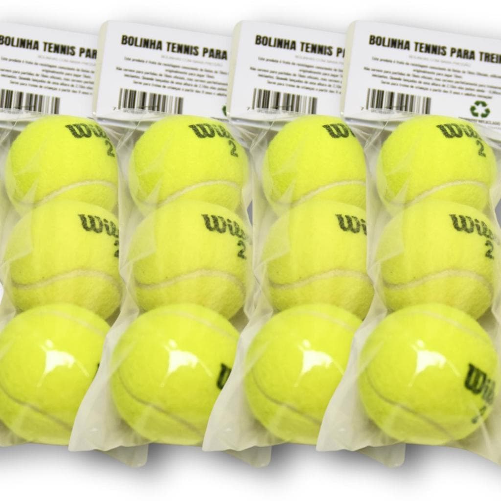 Bola De Tênis Feltro Esporte Treino Ao Ar Livre - Recicladas -  pack de 03 a 12 bolas - Excelentes