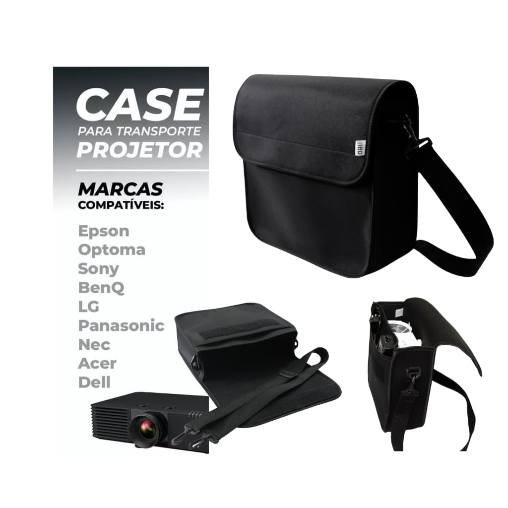 Bolsa Projetor Benq Epson Nec Sony LG Outros Maleta Premium Com Bolso Impermeàvel