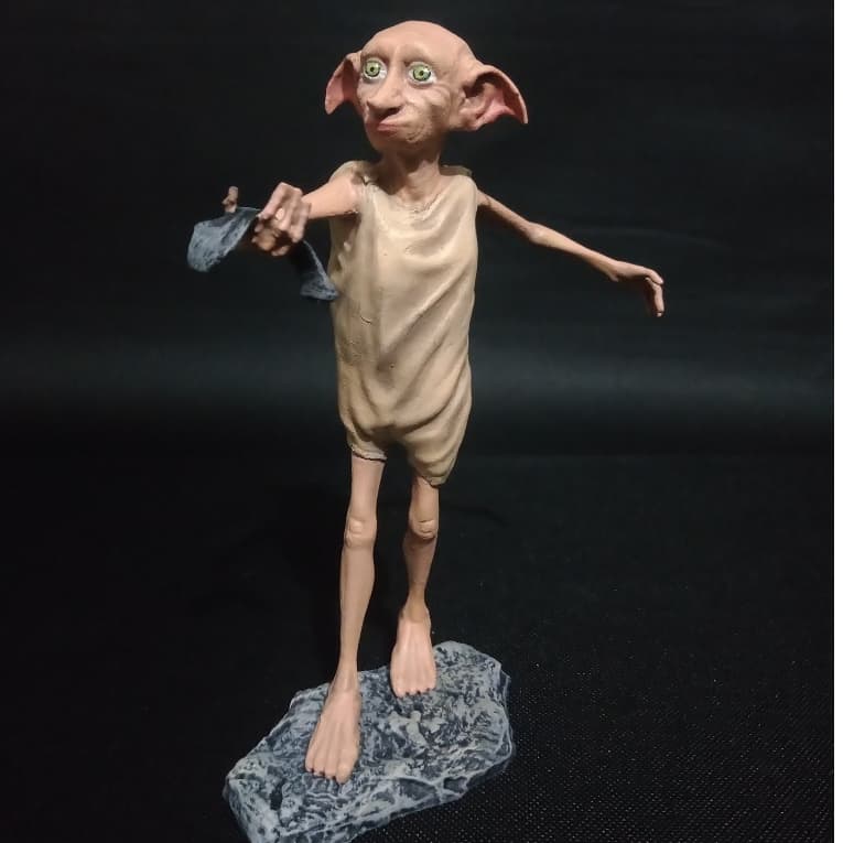 Escultura Personagem Dobby Action Figure Gollum Elfo do Harry Potter em Resina de Alta Qualidade