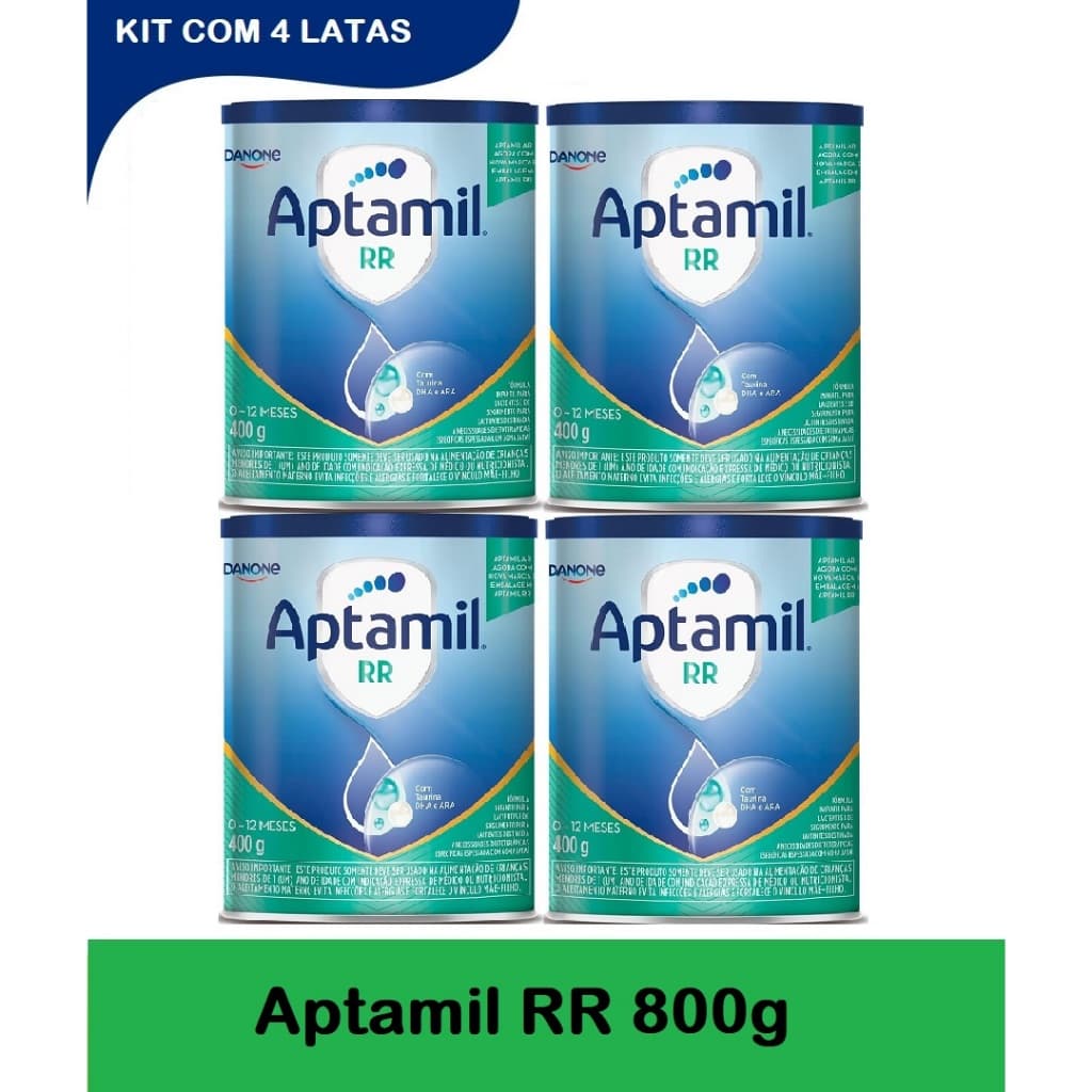 Kit 4 Latas Aptamil RR Anti-Refluxo 800g  EQ.1