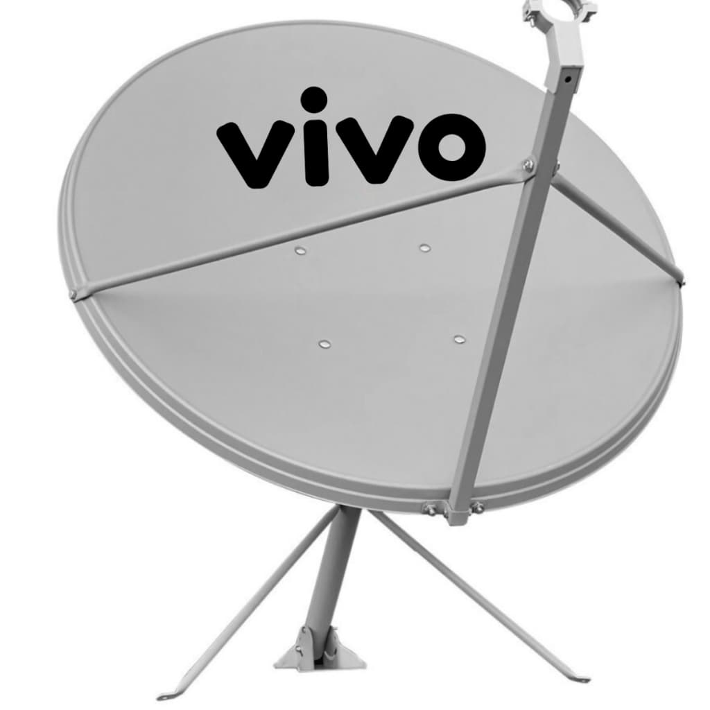 Antena Digital Chapa Parabólica 90cm Banda Ku - Viv