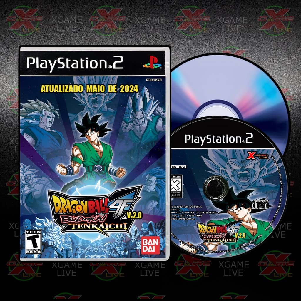 Dragon ball AF v2.0 - Novos Personagens - Repro Ps2 Patch DVD - By XGAMELIVE