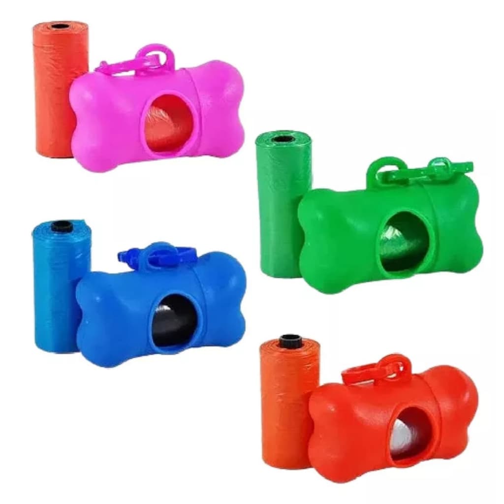 Cata Caca Coco Cachorro C/ 02 Refil Sacos com 30 unidades Pet Cães E Gatos