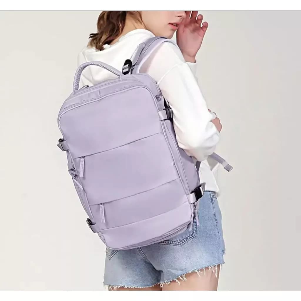 Mochila de viagem Oxford impermeável, esportes ao ar livre, casual, carregamento USB, laptop escolar-luna_hyq