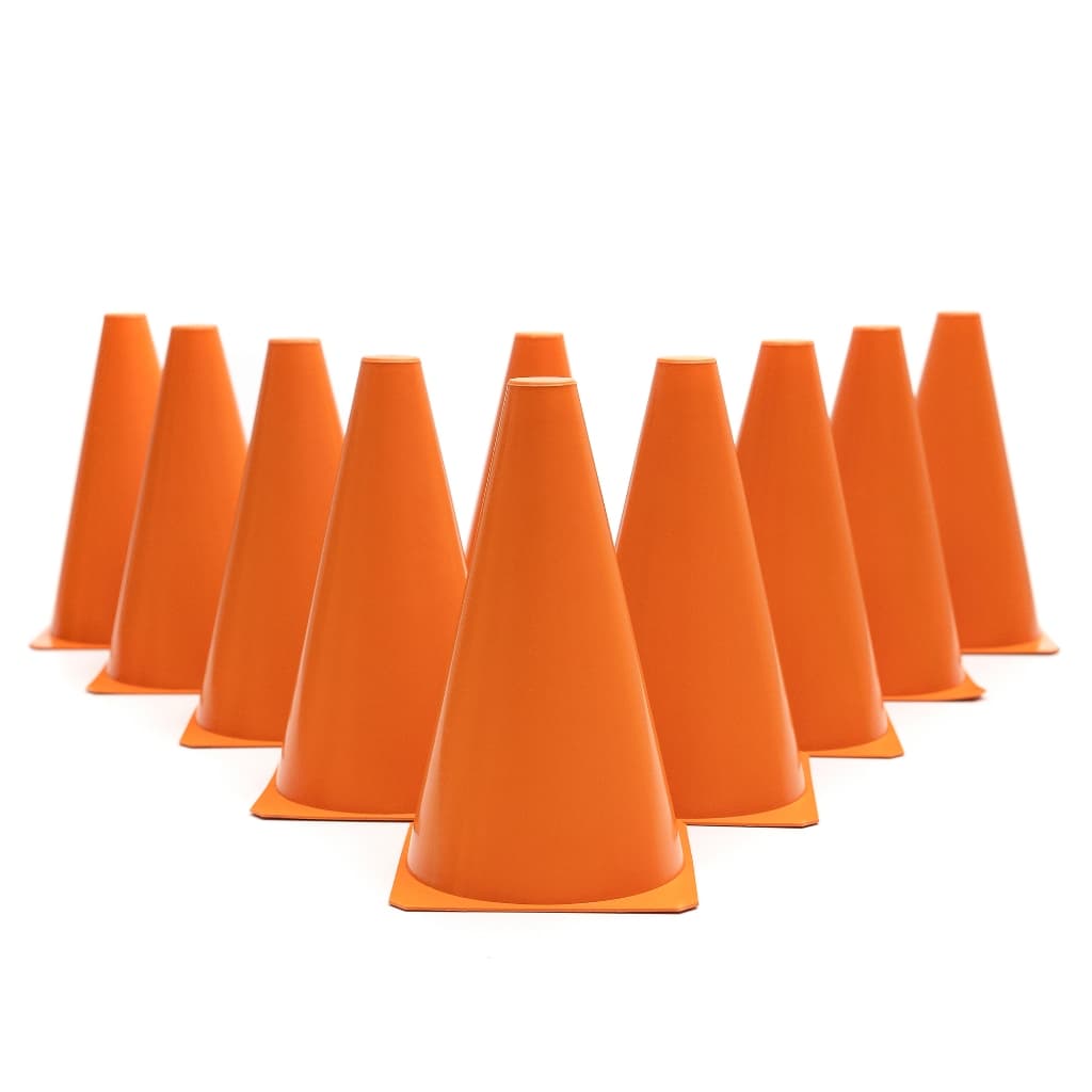10 Cones Demarcatórios P/treinamento Ginastica Fisioterapia