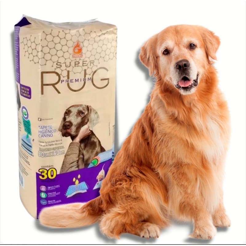 Tapete Higiênico Rug Premium 80x60 com 30 unidades