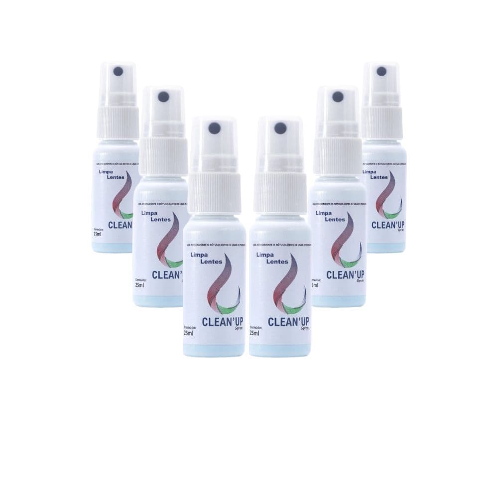 Kit de Limpa Lentes e Telas Clean Up 25ml Para TV, Celular, Telas e Óculos