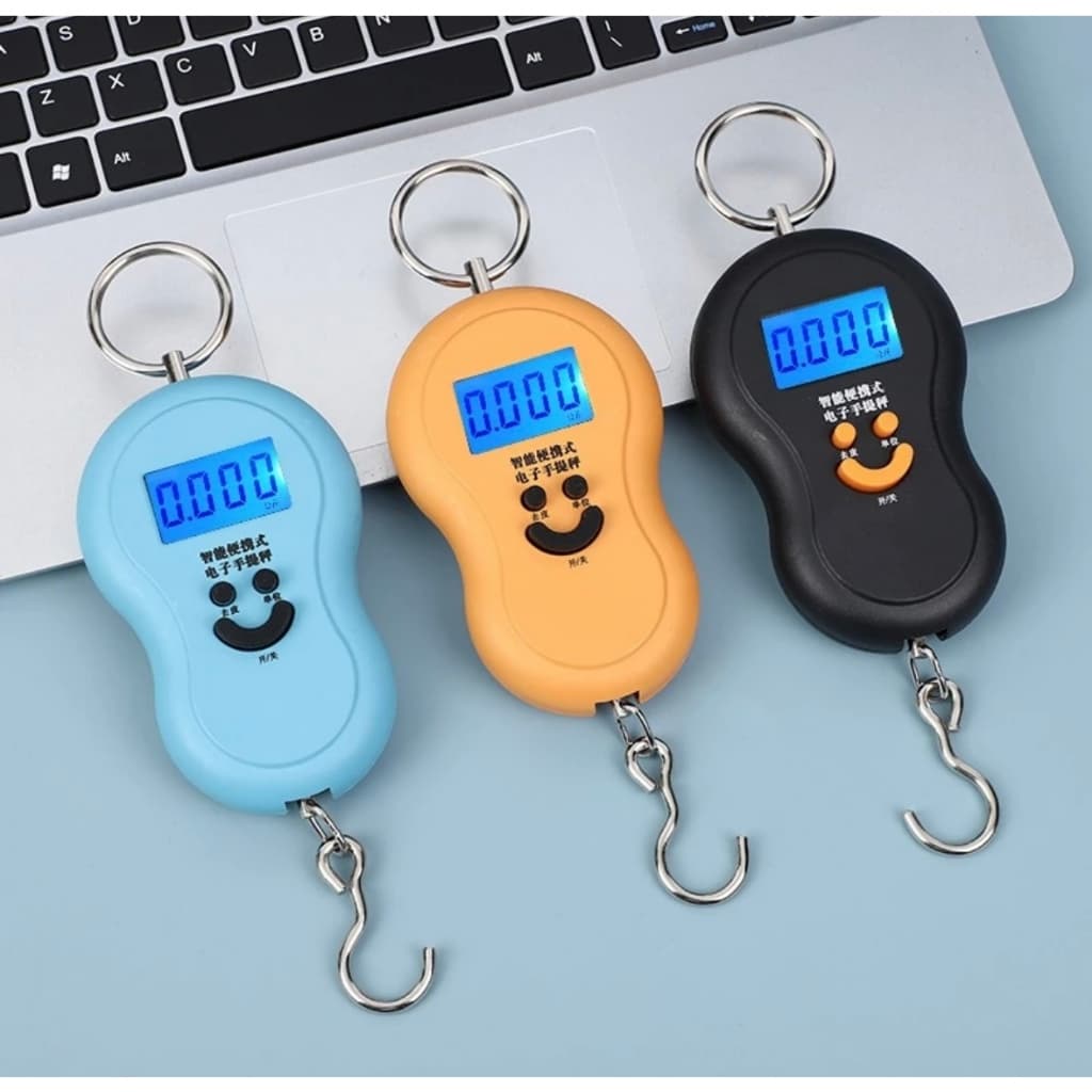 Balança Portátil Digital Mão Bolsa Mala Peixe Até 50kg