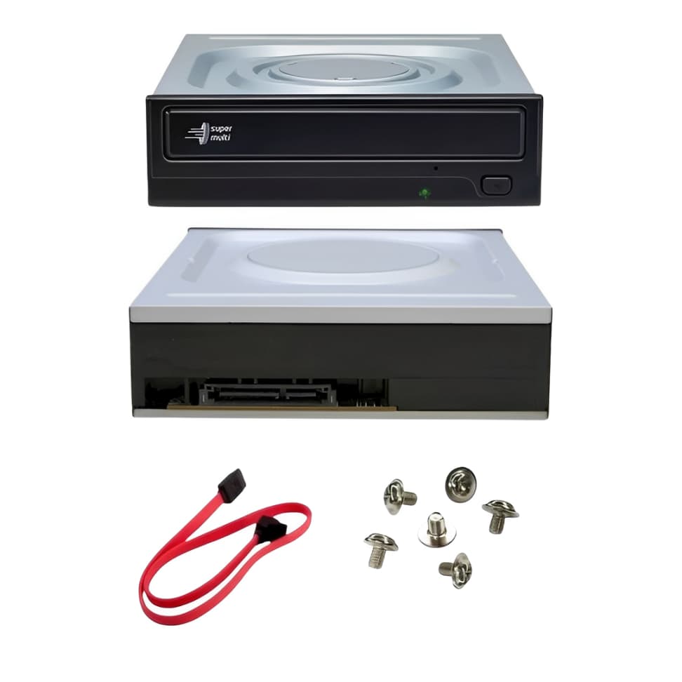 Gravador E Leitor Interno Sata Dvd Rw Dual Layer LG Gh22ns70  Cabo +  Parafusos