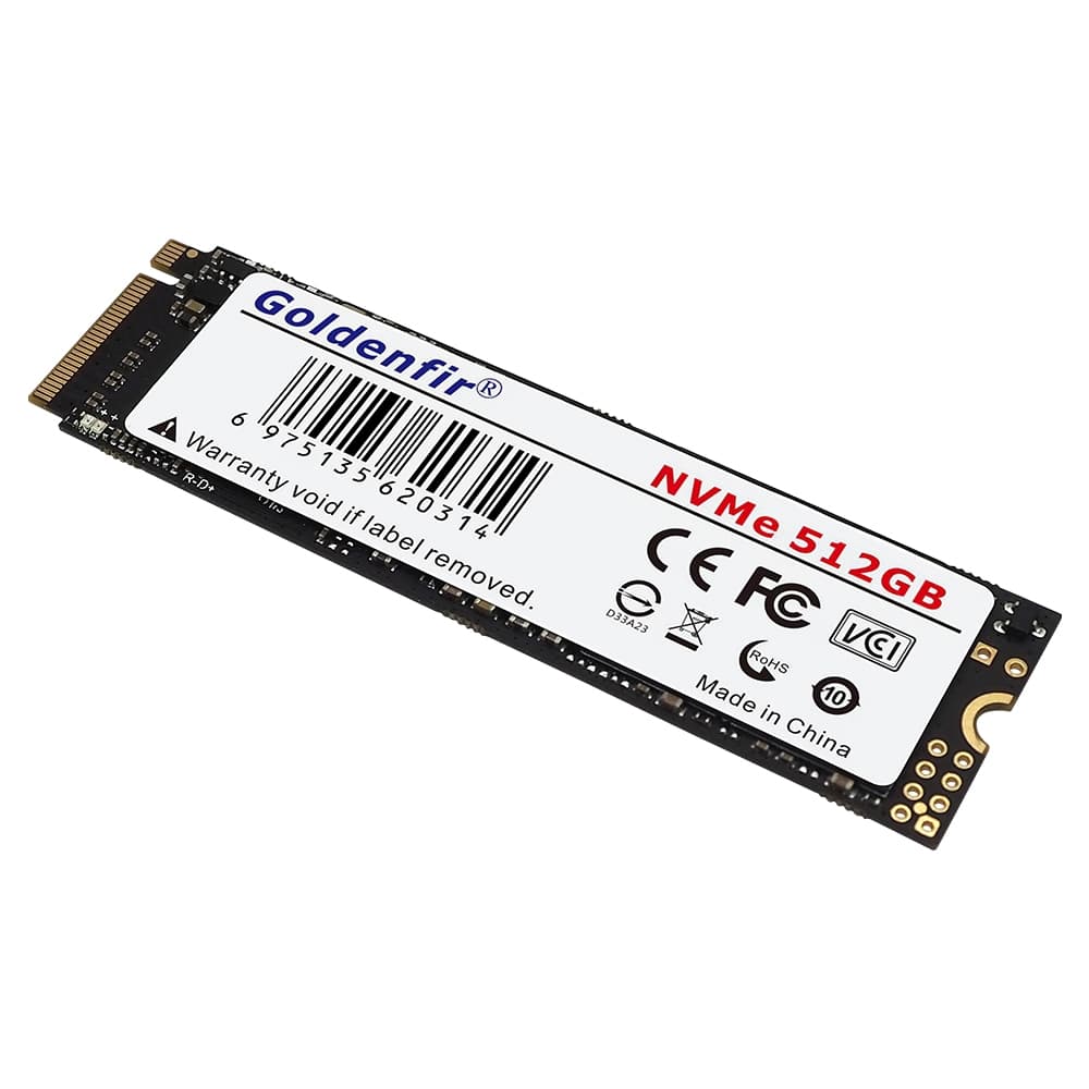 Ssd Nvme 512gb Goldenfir M2 Cor Preto Novo Lacrado