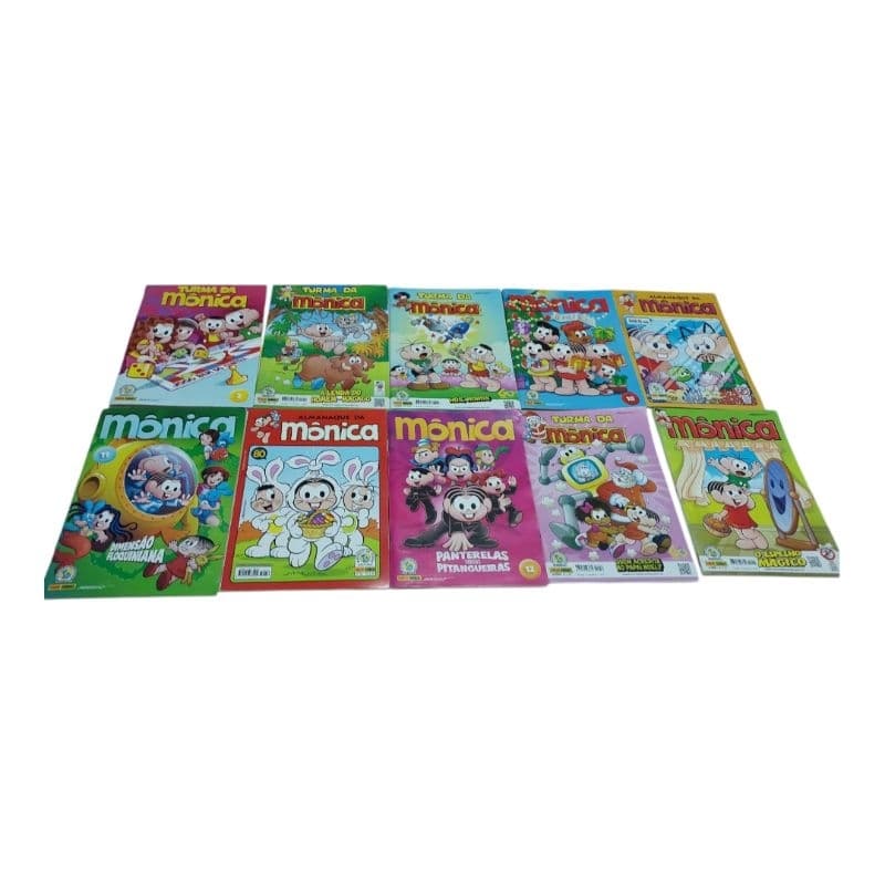 Kit Mônica c/10 edições sem repetições e Novas