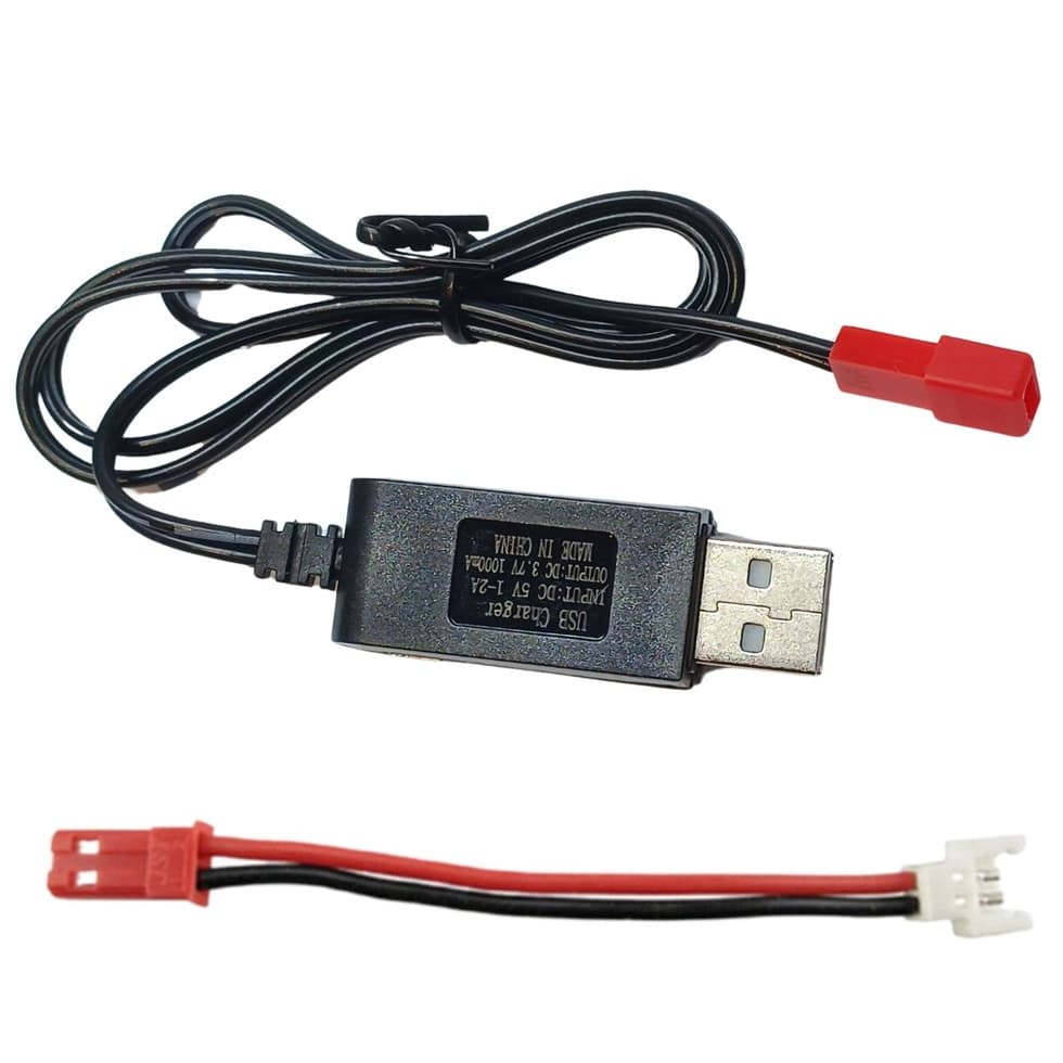 Carregador Usb P/ Bateria de Drones Lipo 1s 3.7v + Adaptador P/ Xh /20