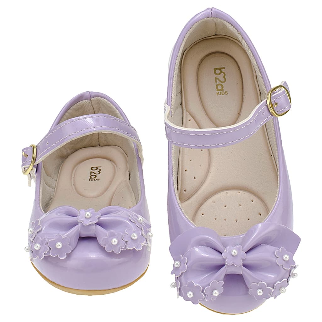 Sapatilha Infantil Bailarina Menina Laço Verniz Delicada Promoção Batizado Verão 2025 - 20 ao 27