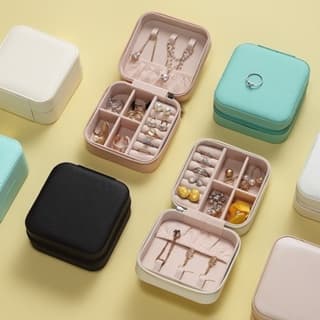 Kit 20  Mini Porta Joia De Bolsa Para Viagem Portátil/Caixa De Armazenamento/Bolsa/Anel/Colar