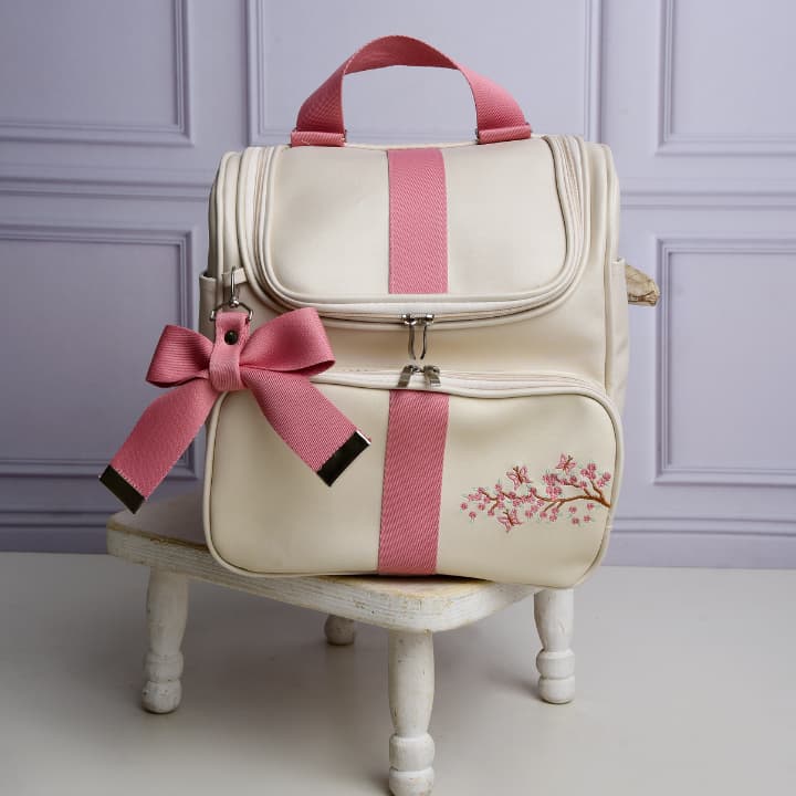 Mochila Maternida Bordado Luxo Menino l Menina l térmica e Impermeável