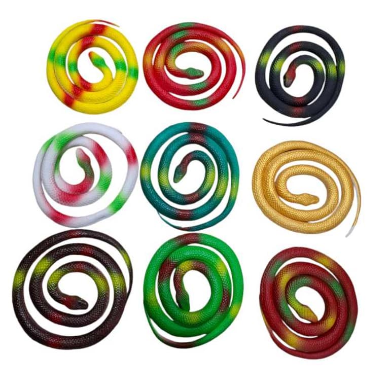 Cobra de Borracha Brinquedo Enfeite para Halloween