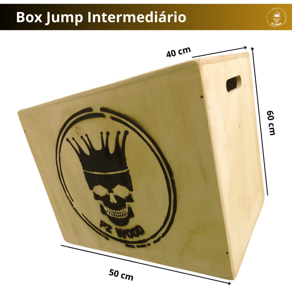 Jump Box - Caixa Box Jump 50x40x60 - Jump Box Intermediário/Média