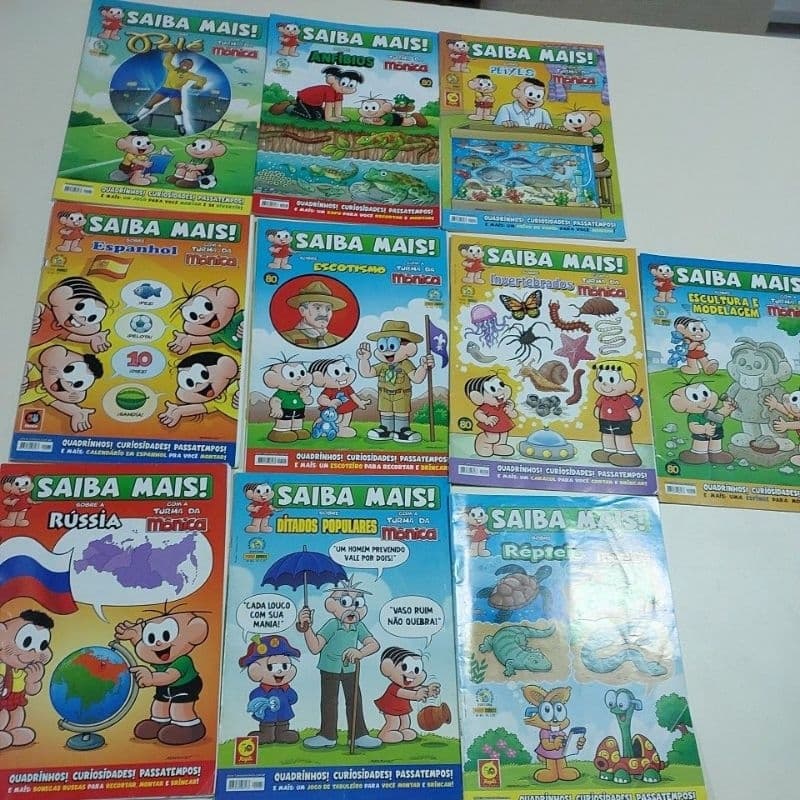 Kit c/10 edições Saiba Mais! A super revista do saber para crianças