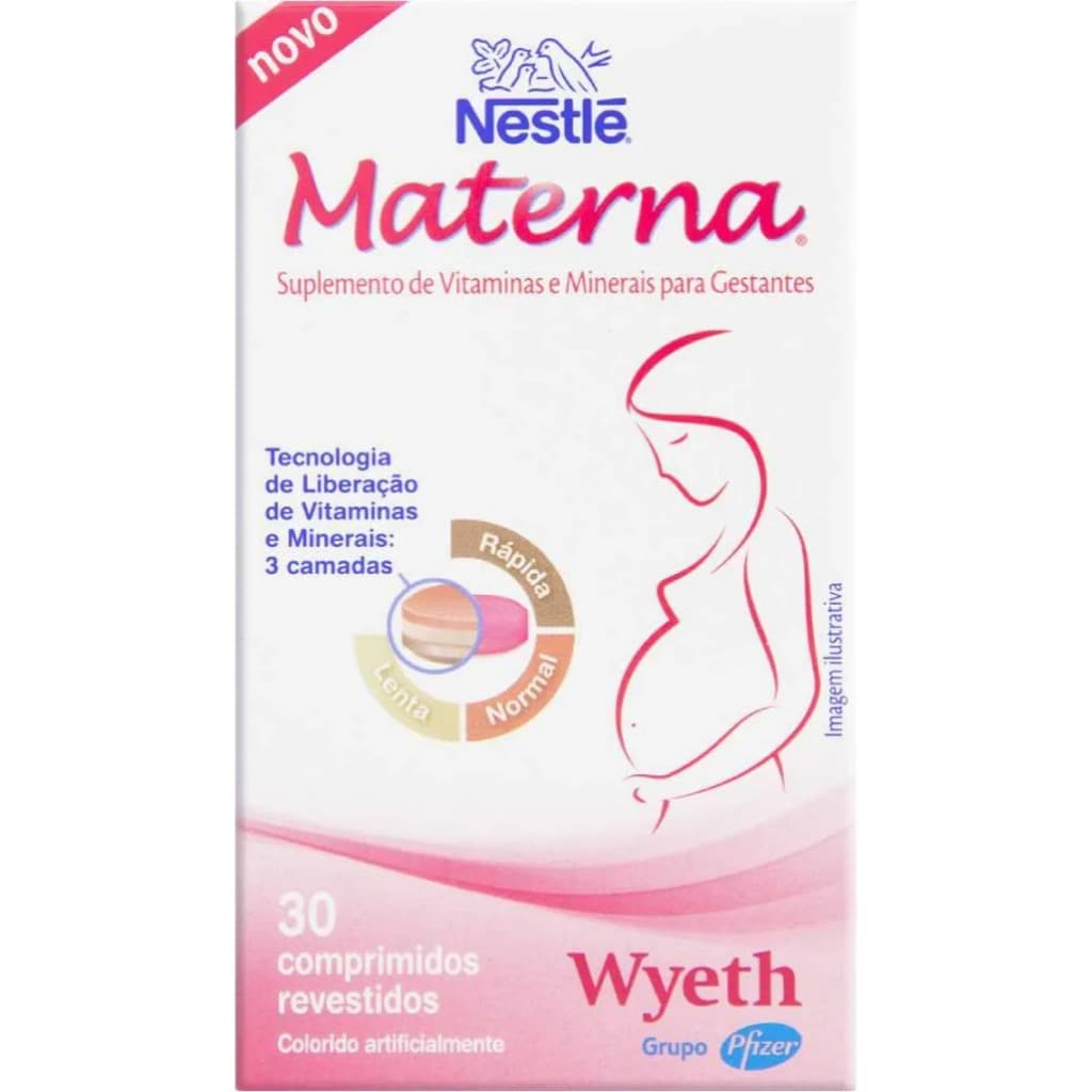 Materna c/30 comprimidos gestante gravidez