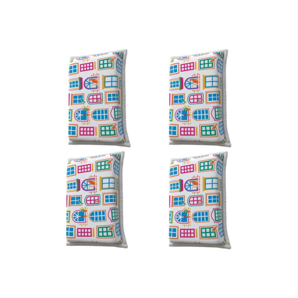 Kit 4 Esponja Limpa Vidro Flashlimp