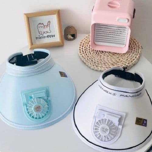 Chapéu Viseira Com Ventilador Elétrico Sol Verão Praia 3 velocidades Para Pesca E Caminhadas