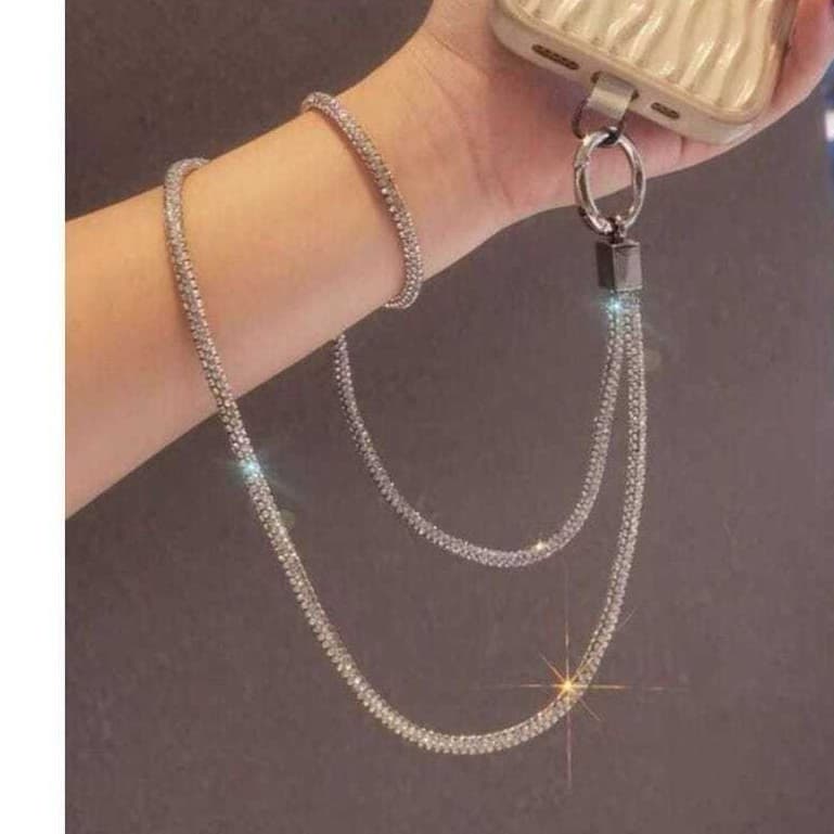 ASALOOG CORDÃO ALÇA PARA CELULAR / CHAVES BRILHANTE PARA PESCOÇO Ref 001