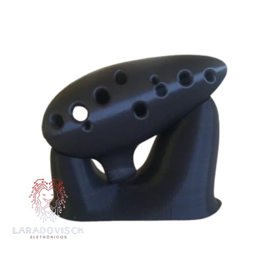 Ocarina normal de 12 buracos 13cm - Impresso em 3D