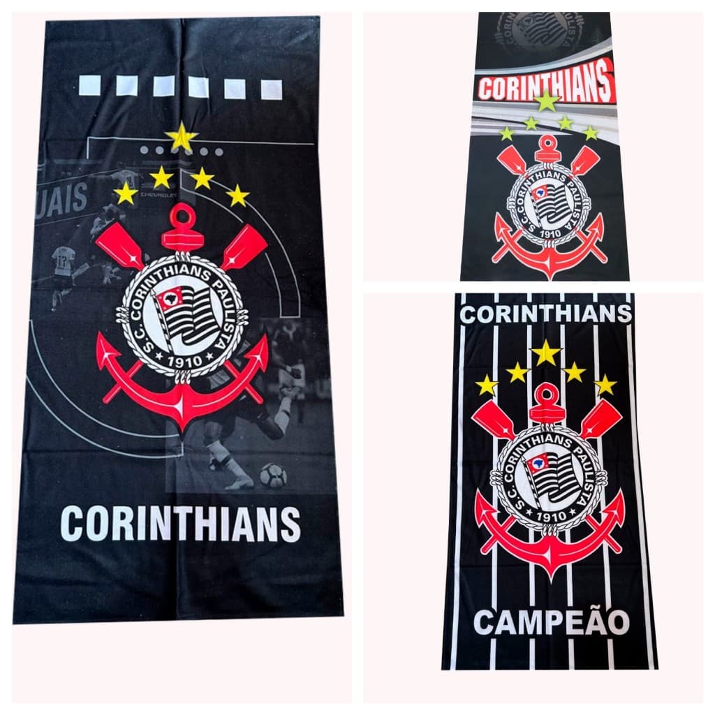 Toalha De Banho E Praia Piscina Corinthians