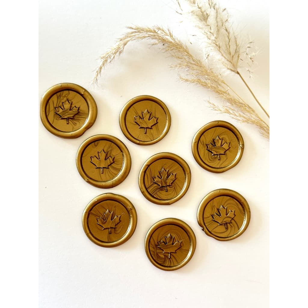 Lacres de cera Flor de Outono convite de casamento - Envio Imediato