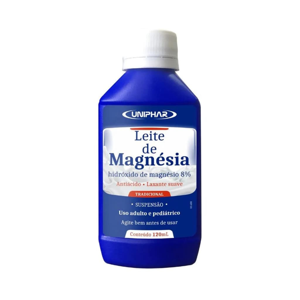 Leite de Magnésia Uniphar 120ml Antiácido
