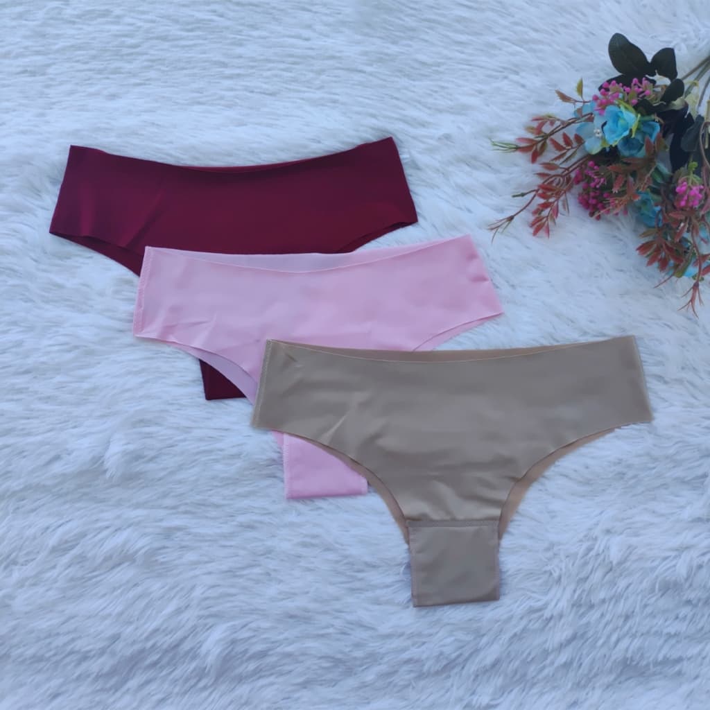 Kit Calcinha sem costura Corte Laser não marca confortável 10 ou 5 unidades