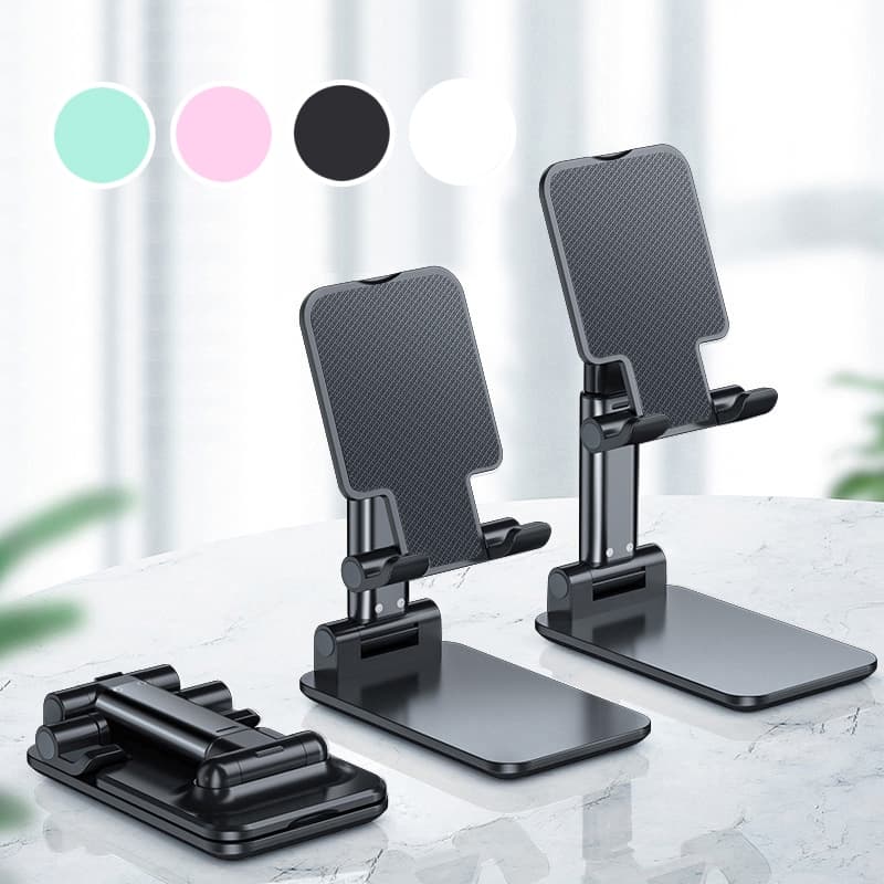 Suporte Para Celular e Tablet iPad e outros Dobrável Portátil Ajustável Apoio Mesa