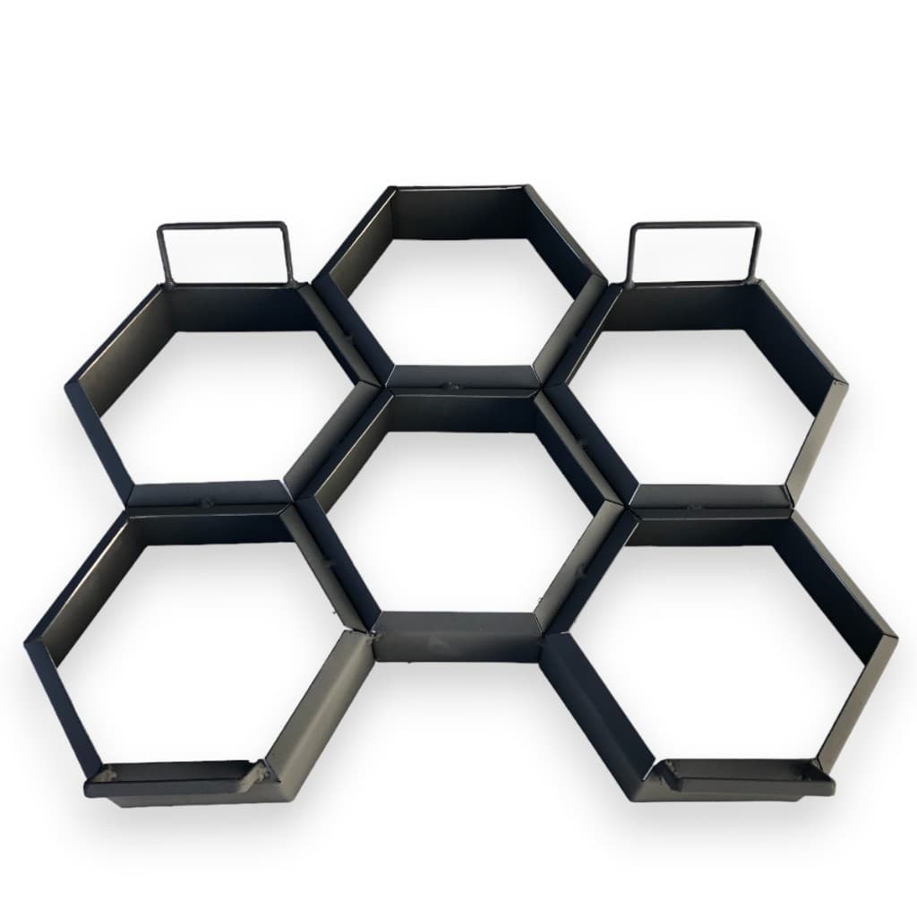 Forma Aço Fazer Bloco Sextavado 20 X 20 X 4cm - Frete Gratis