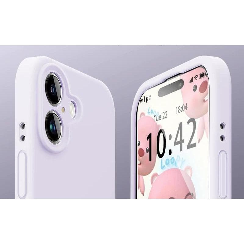 Capinha aveludada fechada na câmera para IPhone 16 /16 pro max